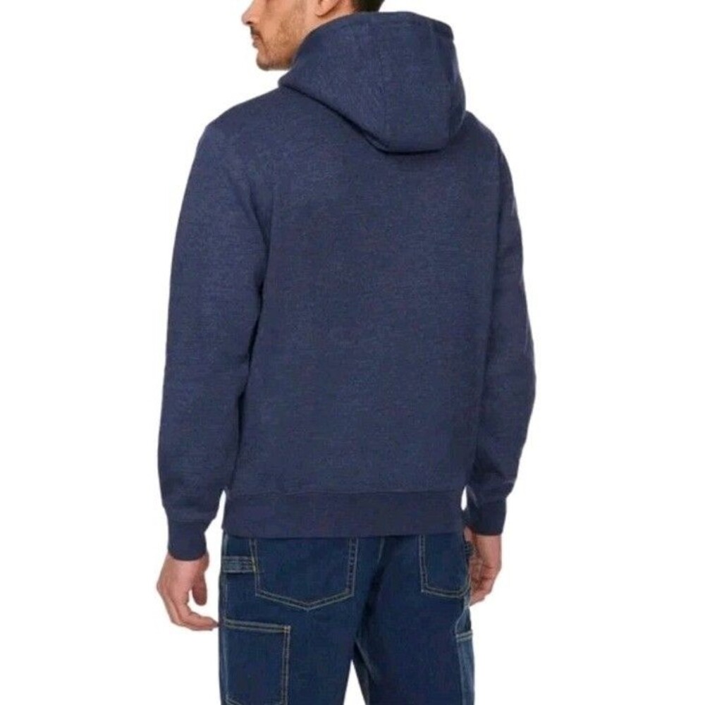 Caterpillar Heavyweight Hooded Sweatshirt Men's, Medium, Blue / New Imperfection - Picture 3 of 12